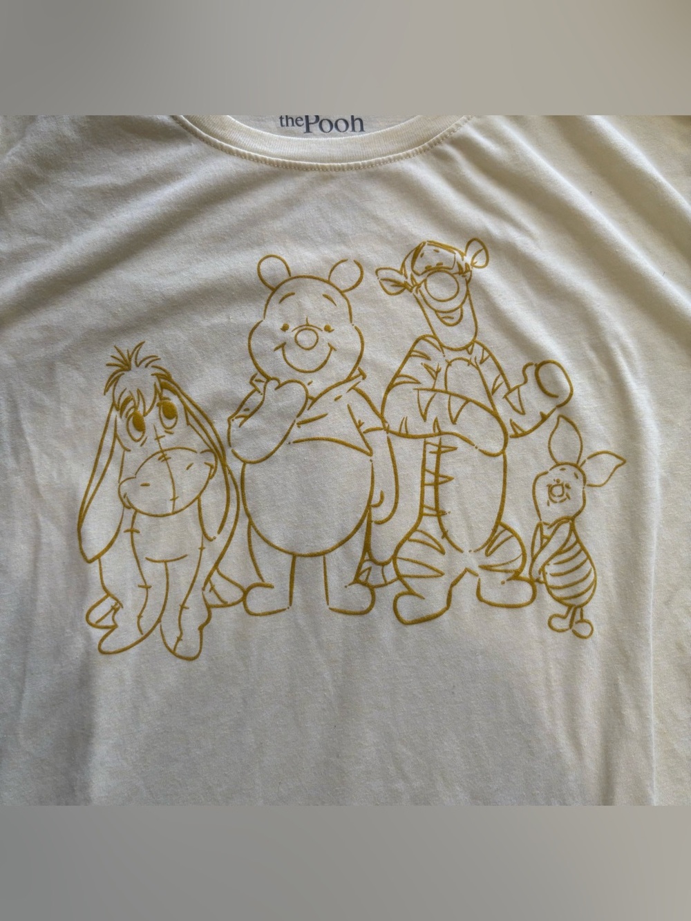 Disney Winnie the Pooh & Friends Butter Yellow Graphic Tee XXL